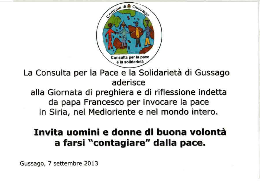 Consulta per la Pace, 7 settembre 2013