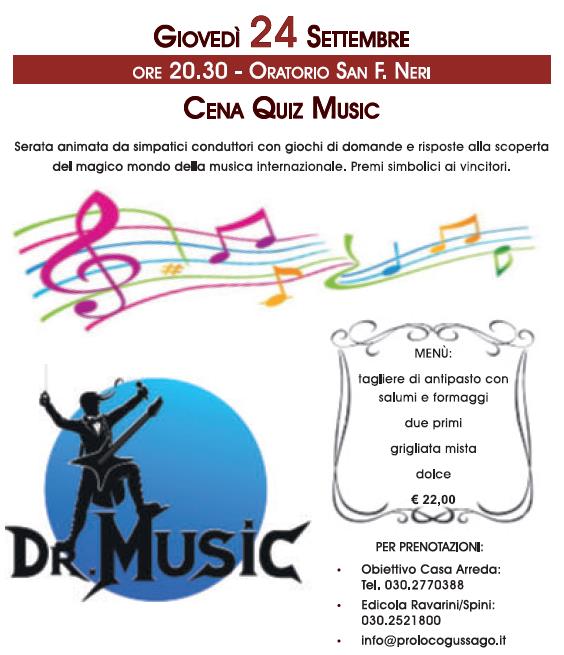 Cena quiz music 2015