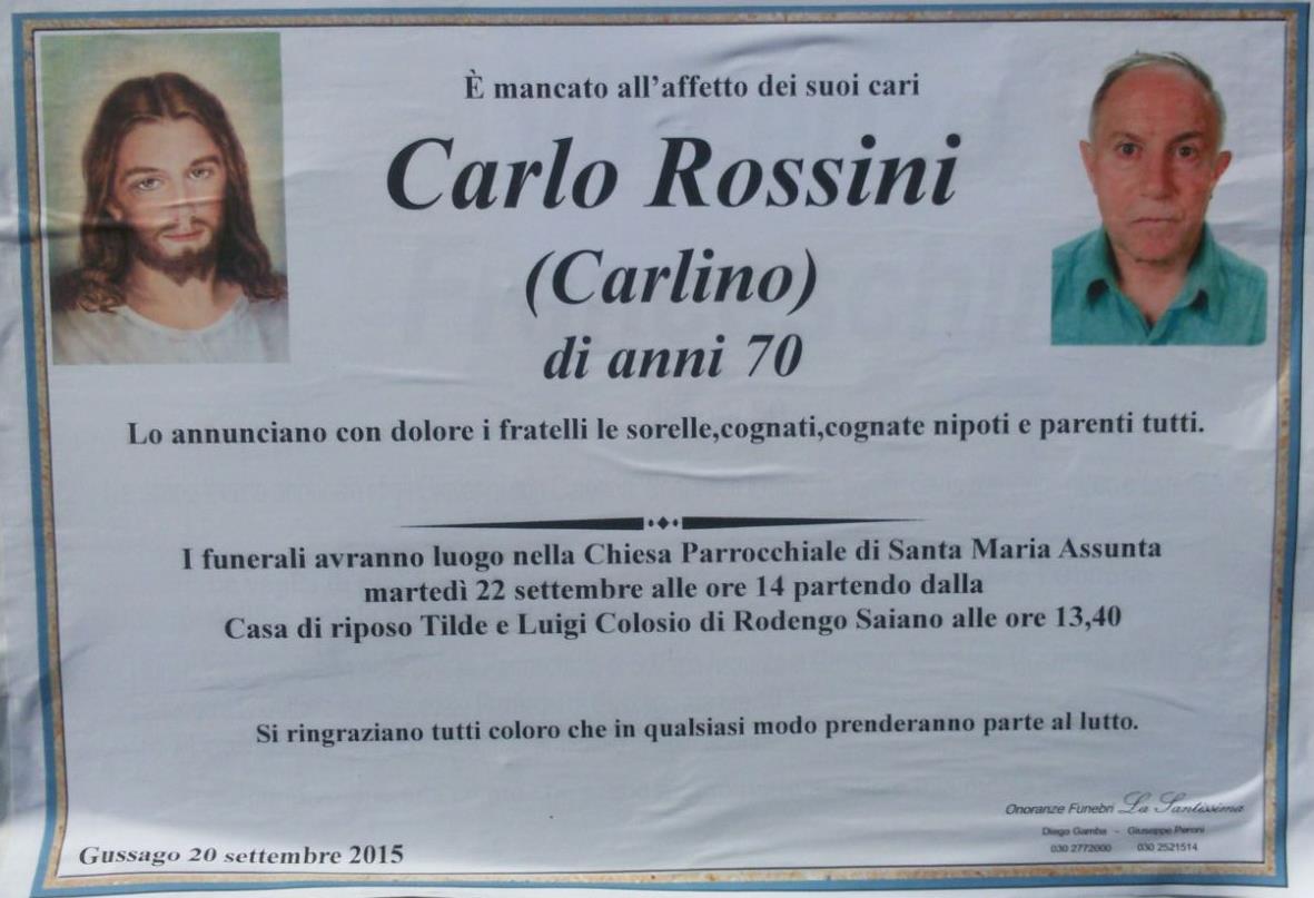 Necrologio Carlo Rossini 2015