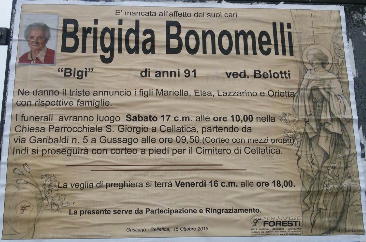 Necrologio Brigida Bonomelli 2015