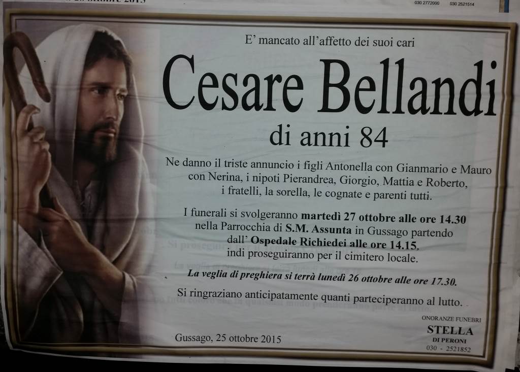 Necrologio Cesare Bellandi 2015