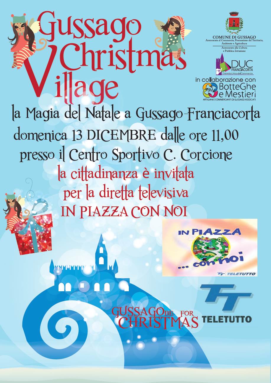 Teletutto "In piazza con noi" a Gussago Christmas Village 2015