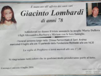 Necrologio Giacinto Lombardi 2016