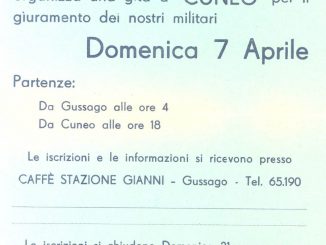 Spillo volantino giuramento Cuneo 1968