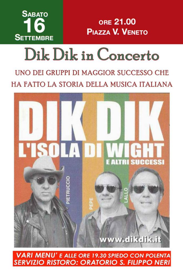 Autunno a Gussago 2017 - concerto "DIK DIK"