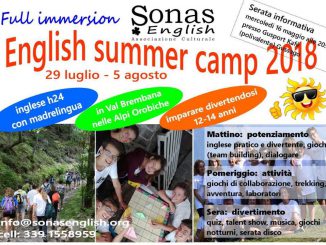 English summer camp 2018