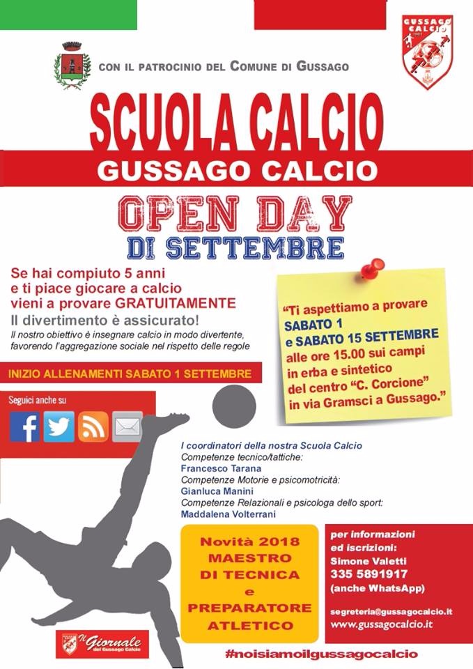 Scuola Calcio Gussago calcio settembre 2018