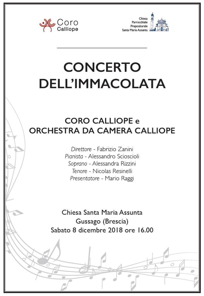 Concerto Immacolata Calliope dicembre 2018