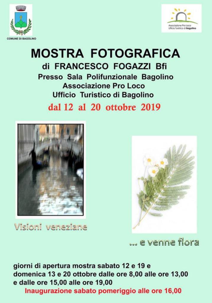 Mostra Francesco Fogazzi Bagolino ottobre 2019