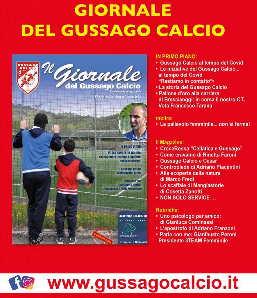 Banner Giornale Gussago calcio numero 67