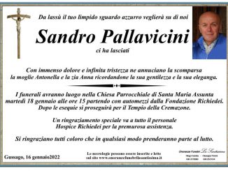 Necrologio Sandro Pallavicini 2022