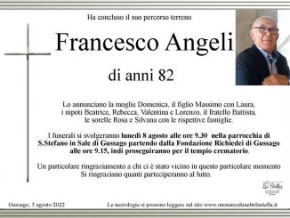Necrologio Francesco Angeli 2022