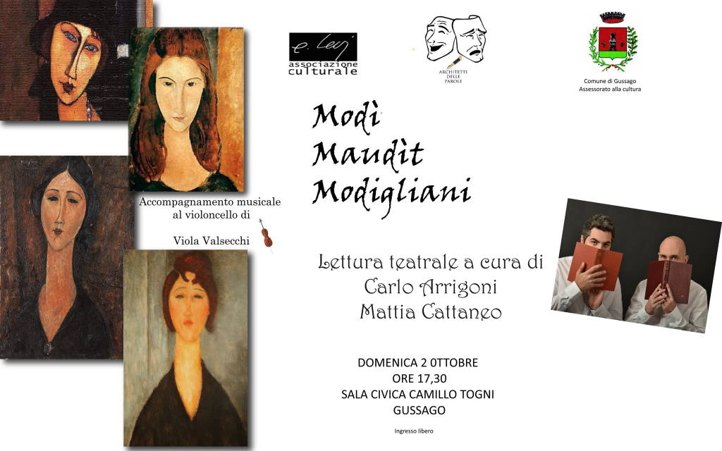 Lettura teatrale "Modì Maudìt Modigliani"