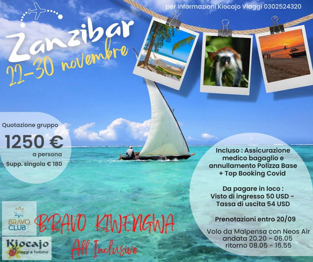 Viaggio Zanzibar novembre 2022