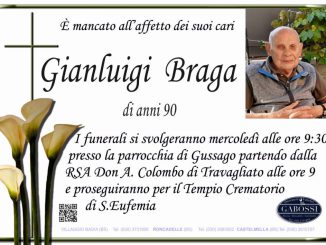 Necrologio Gianluigi Braga 2022