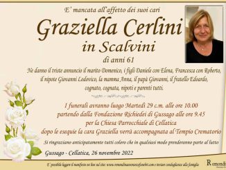 Necrologio Graziella Cerlini 2022
