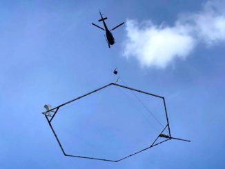 Elicottero antenna ricerca falde acqua marzo 2023