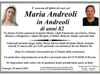 Necrologio Maria Andreoli 2023