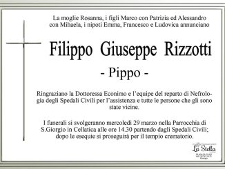 Necrologio Filippo Giuseppe Rizzotti 2023