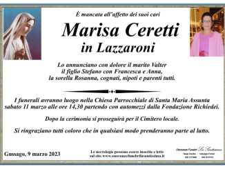 Necrologio Marisa Ceretti 2023