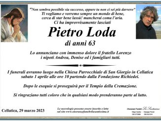 Necrologio Pietro Loda 2023