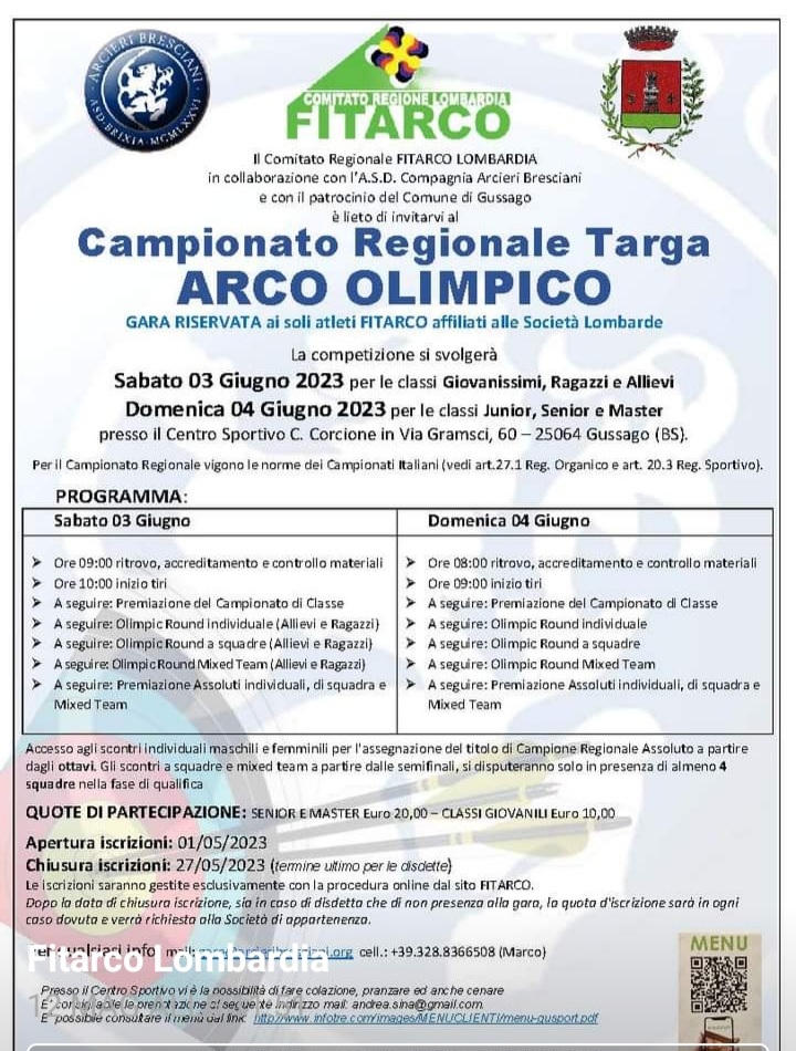 Campionato regionale Targa arco olimpico