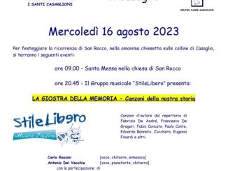 Festa San Rocco agosto 2023